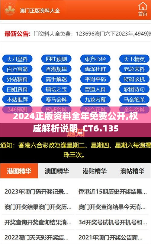 2024年正版资料免费大全公开，揭秘！2024年正版资料免费公开大放送