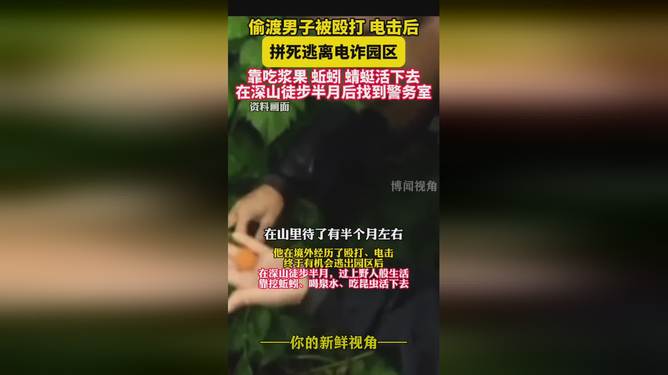 逃出电诈园吃蚯蚓